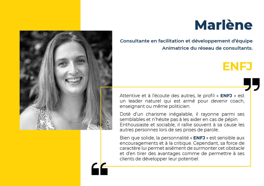 Profil MBTI Marlène de Convidencia