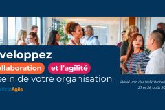 ParticipAgile Foundation est une formation de deux jours qui mêle apprentissage et mise en pratique, dans un environnement 100% fun. Elle s’adresse principalement aux CEO, DRH, Manager, Change Manager ou Project Manager. Composée d’une méthode appelée « ParticipAgile » et de son livre comme outil, cette formation permettra à vos équipes d’être plus efficaces en développant la participation et l’agilité au sein de votre organisation